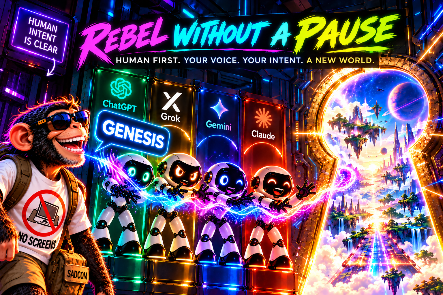 Genesis: ApeMan, AI characters and a portal to a new world