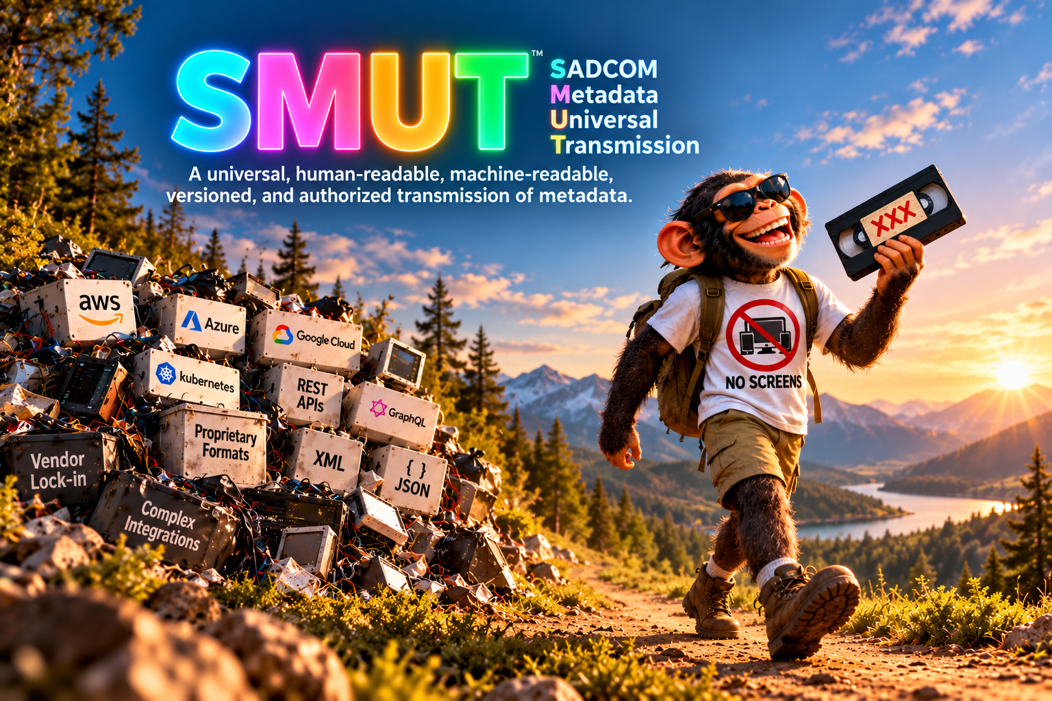 ApeMan walks away from a pile of incompatible technologies with SMUT